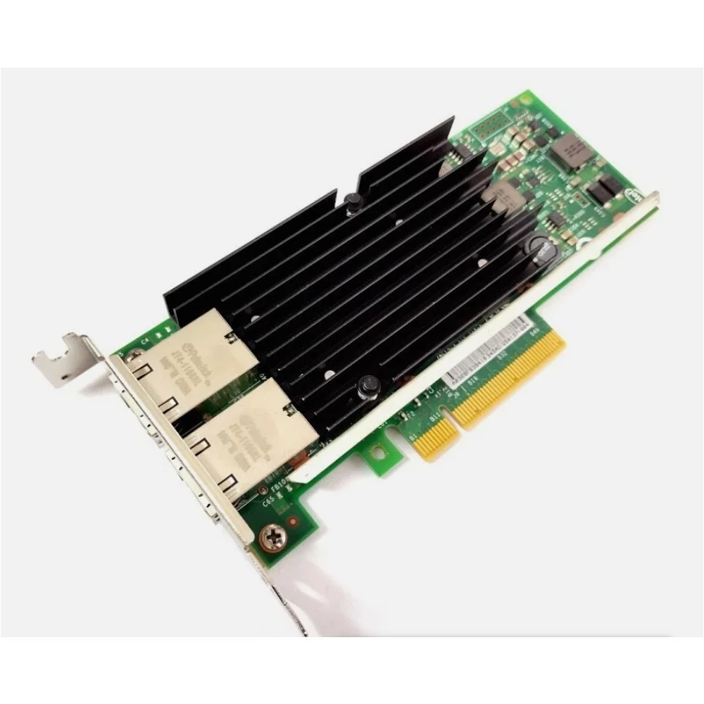 X540-T2 Dual Port 10GbE PCIe Network Adapter Full Height Bracket and Half Height Bracket