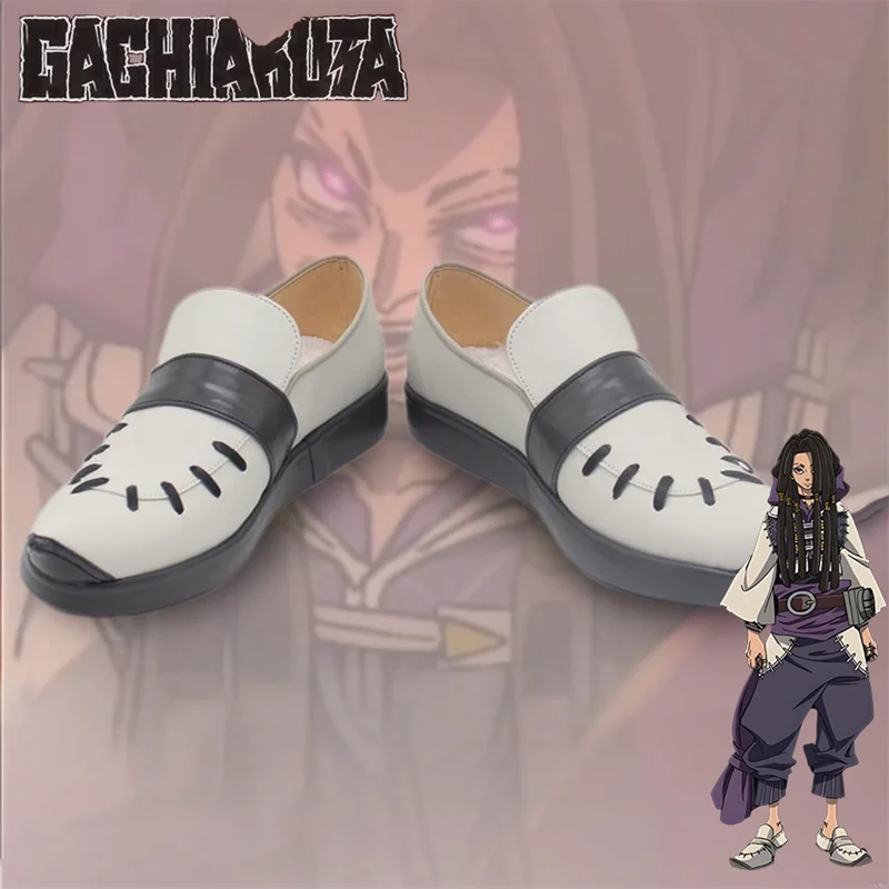 أحذية أنيمي غاتشي أكوتا جابا التأثيرية للبالغين والنساء والرجال من الجلد المسطح إكسسوارات أزياء حفلات الهالوين أحذية القدم الدعائم