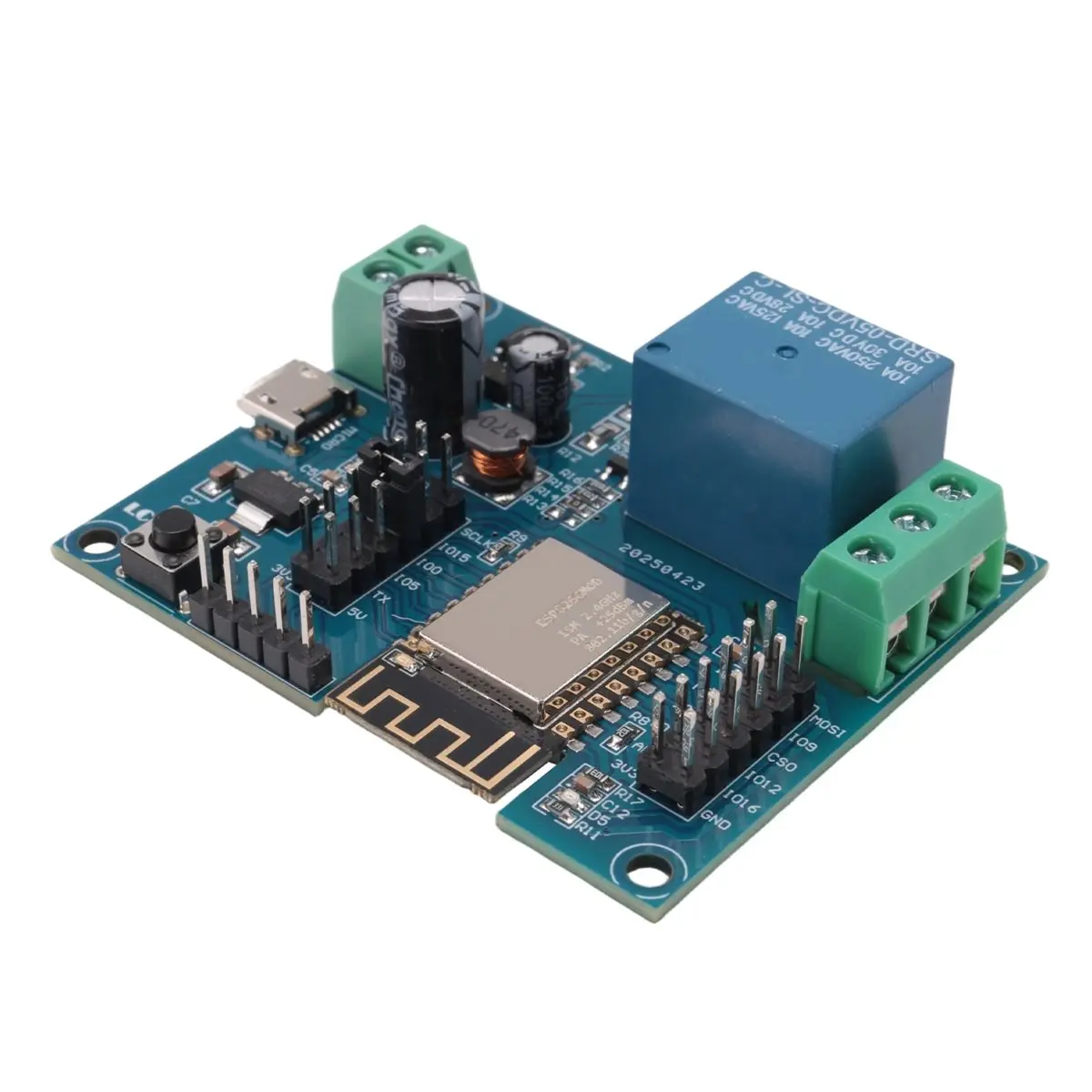 A73T WIFI Relay Controller Module, DC 5V 8V-80V Wireless Controller Module ESP-12F for IOT Smart