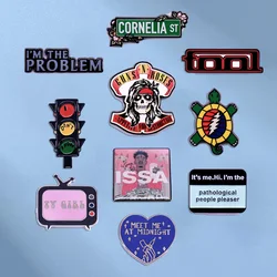2024 New Rock Band Enamel Pin Music Album Punk Badge Fashion Lapel Pin Brooch Band Jewelry Gift Accessories