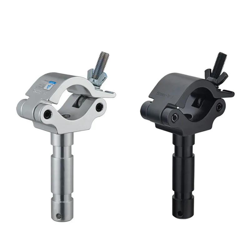 Abrazadera profesional de 5 unidades, gancho Led con cabezal móvil tipo G con grifo de TV para montaje en armazón, aparejo de concierto que se adapta al tubo de armadura de 2"