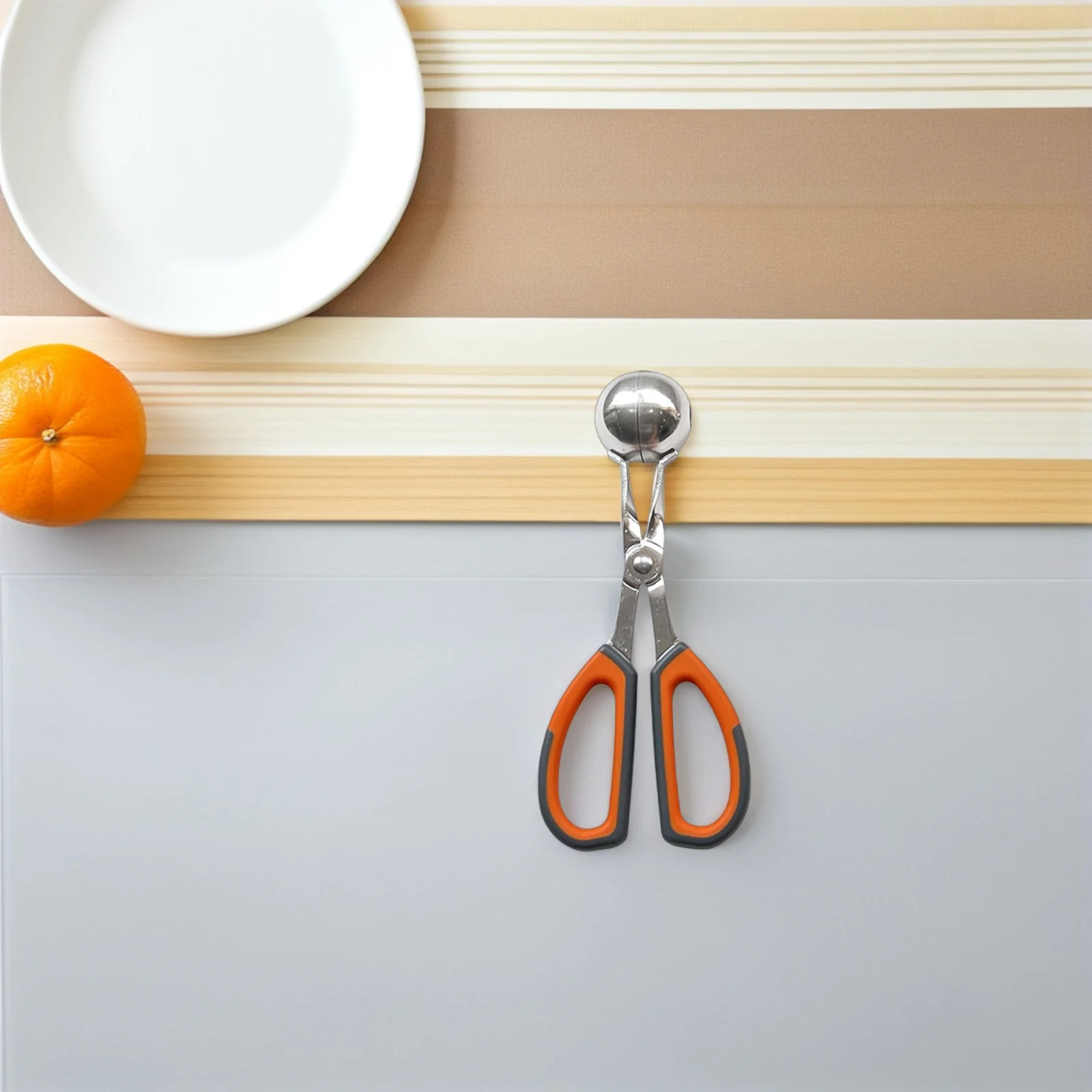 

2Pcs Stainless Steel Meatball Maker Non-Slip Handle Easy Forming Perfectly Shaped Meatballs Quickly Meatballs Maker