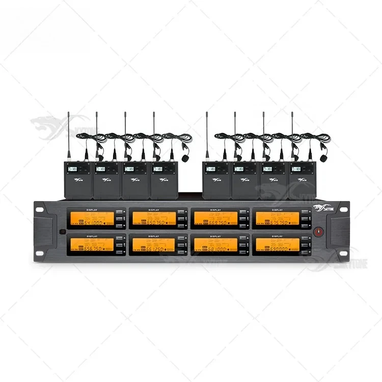 

GT8008 UHF 8-канальный беспроводной микрофон Ручной беспроводной микрофон