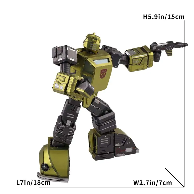 Modello di assemblaggio in metallo Robot fai da te Kit puzzle stereo 3D Alta differenza di raccolta