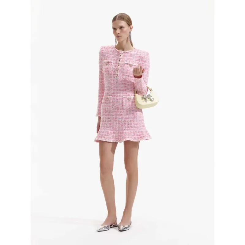 

Pink Long Sleeve Mini Dress 2025
