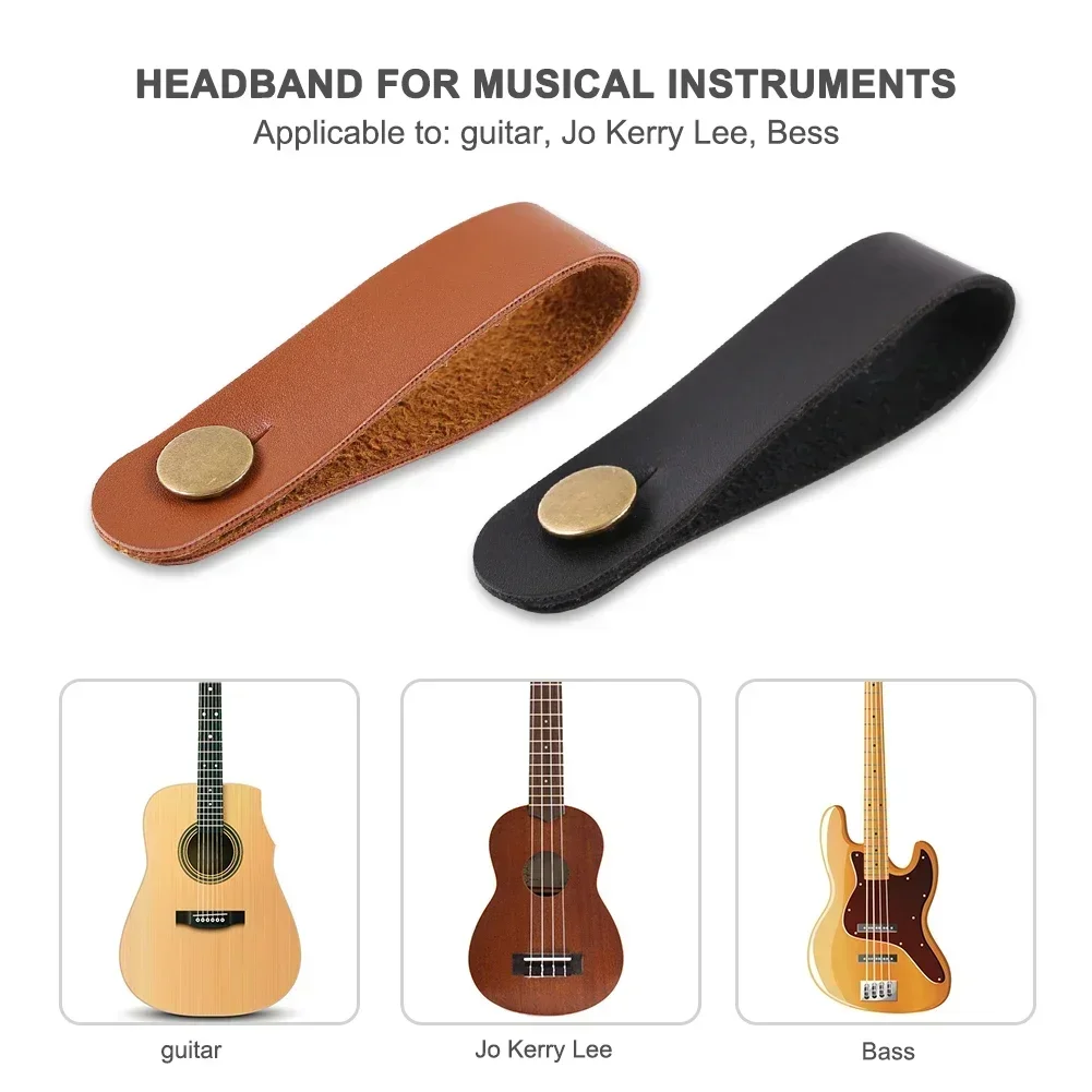 New Retro Guitar Neck Strap Holding Button Safety Lock Strap Ukulele Bass Acoustic Electric Guitar Accessories