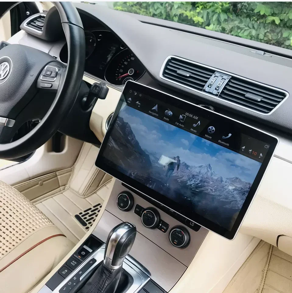12.8" Android 9.0 System 100 Degree Rotating Screen Multimedia Navigator For Universal Machine 4+32
