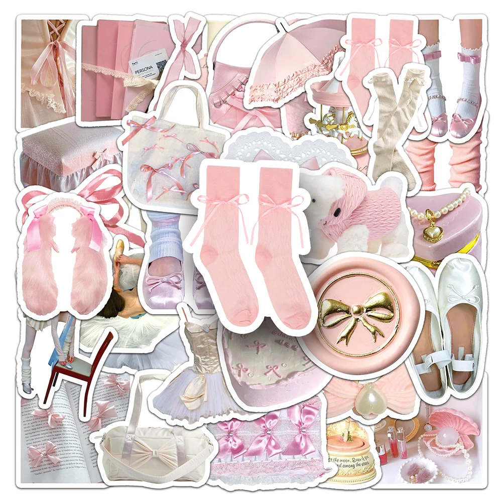 

10/30/50PCS INS Style Ballerina Girl Cartoon Cute Stickers Aesthetic DIY Bike Travel Luggage Guitar Laptop Graffiti Sticker Gift