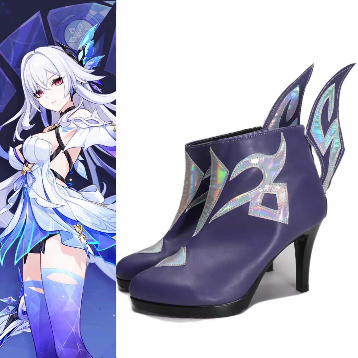 

Game Genshin Impact New Skin Skirk Cosplay Shoes Tartaglia's Master Abyss Halloween Shoes