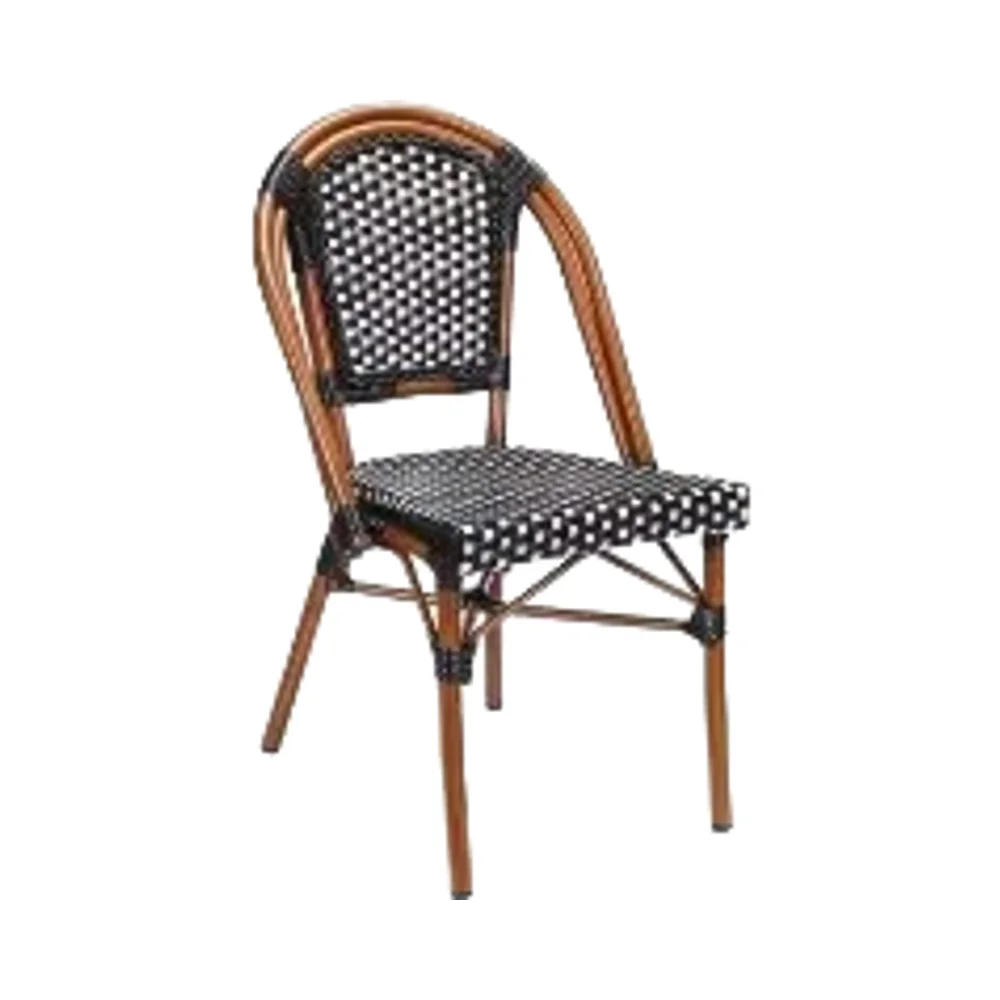 

Durable Black and White Rattan Garden Chairs for Patio and Cafeetting