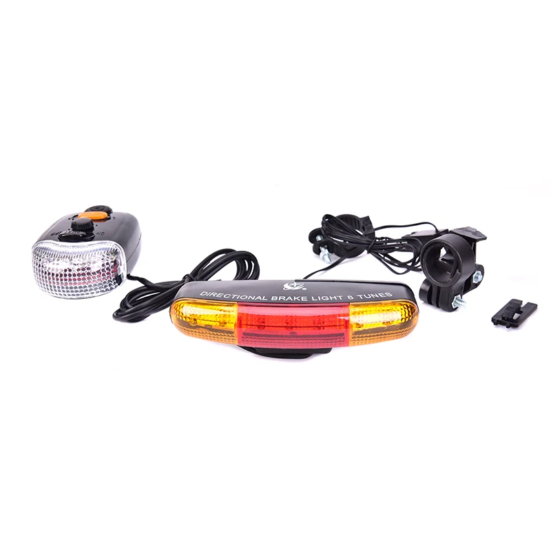 3 in 1 7 LED Light Bicycle Bike Turn Signal Brake Light Horn