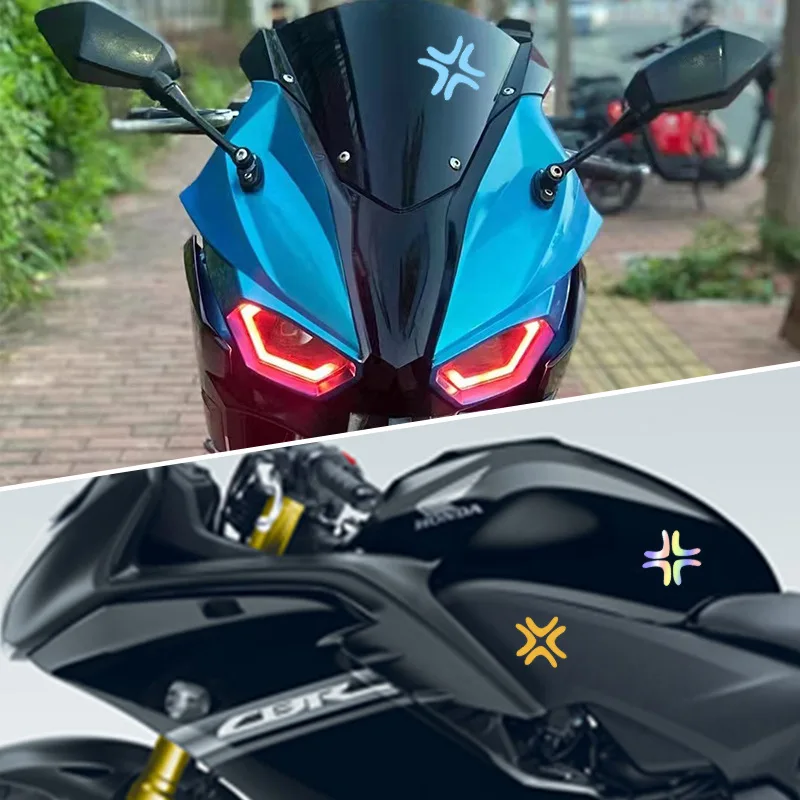 

2pcs Reflective Angry Anime Stickers Personalized Motorcycle Funny Electric Vehicle Interesting Car Exterior Decorative Stickers