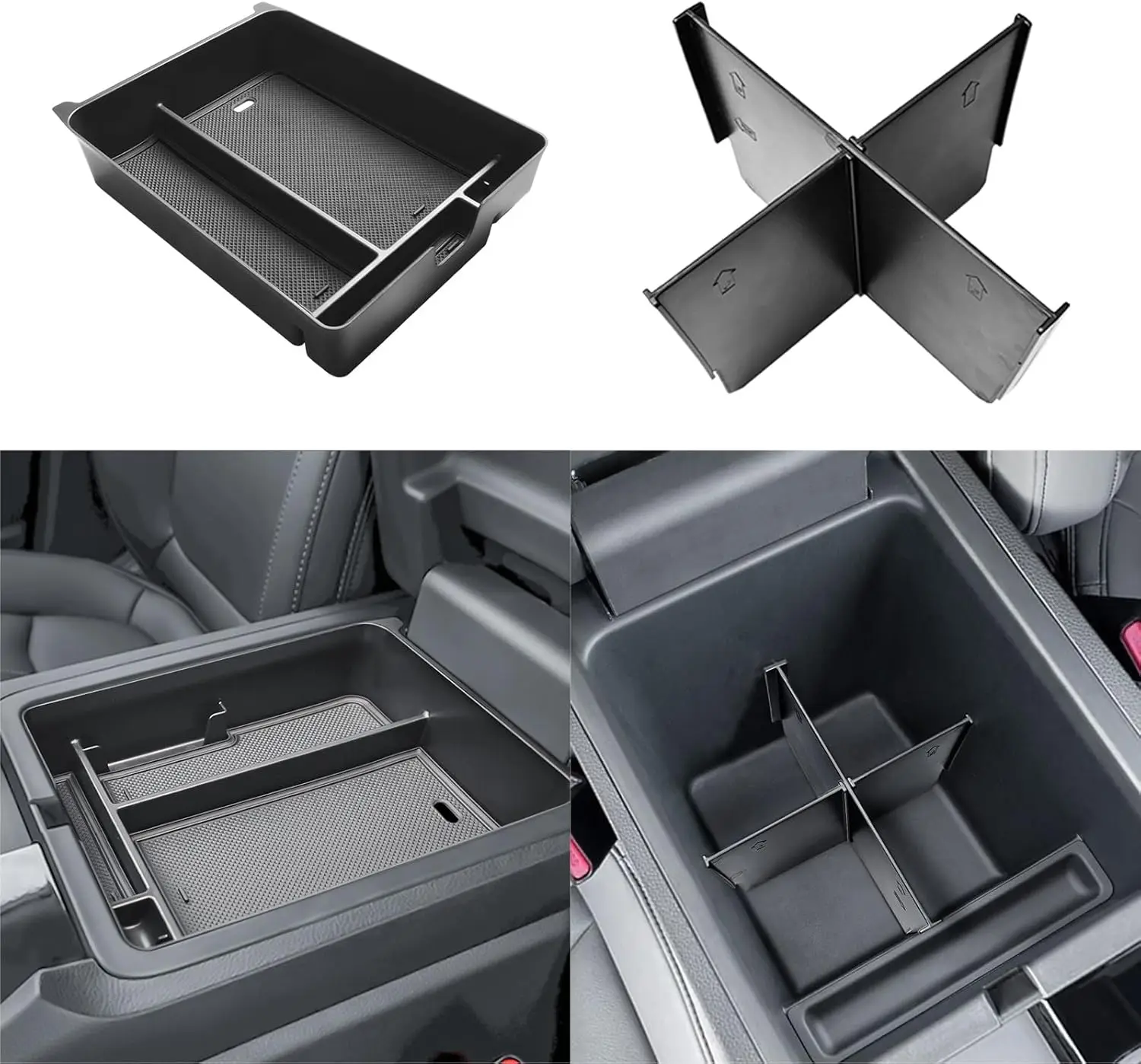 

Center Console Organizer Divider for Honda 2023-2025 Pilot 2024 2025 Passport & Ridgeline Car Accessories Armrest Storage Box