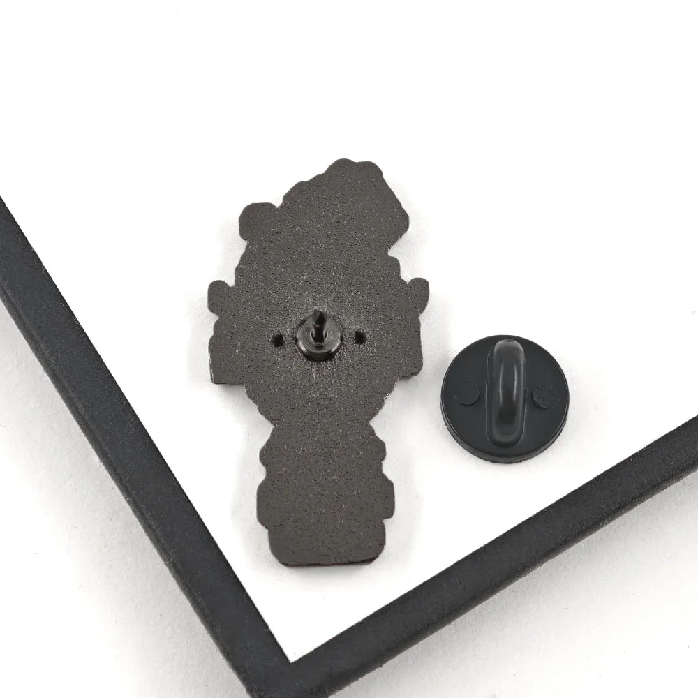 LISA The Painful RPG Game Pixel Art Emaille-Pin Niedliche 8-Bit-Cartoon-Broschen Lustige Brillenfigur-Abzeichen Gamer-Geschenk für Rucksäcke – Detail 6