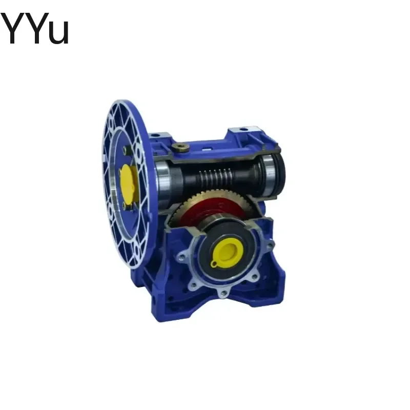 custom for Big Size High Torque Iron Shell Worm Gear Reduction Speed Reducer Industrial Gearbox Motor Transmission