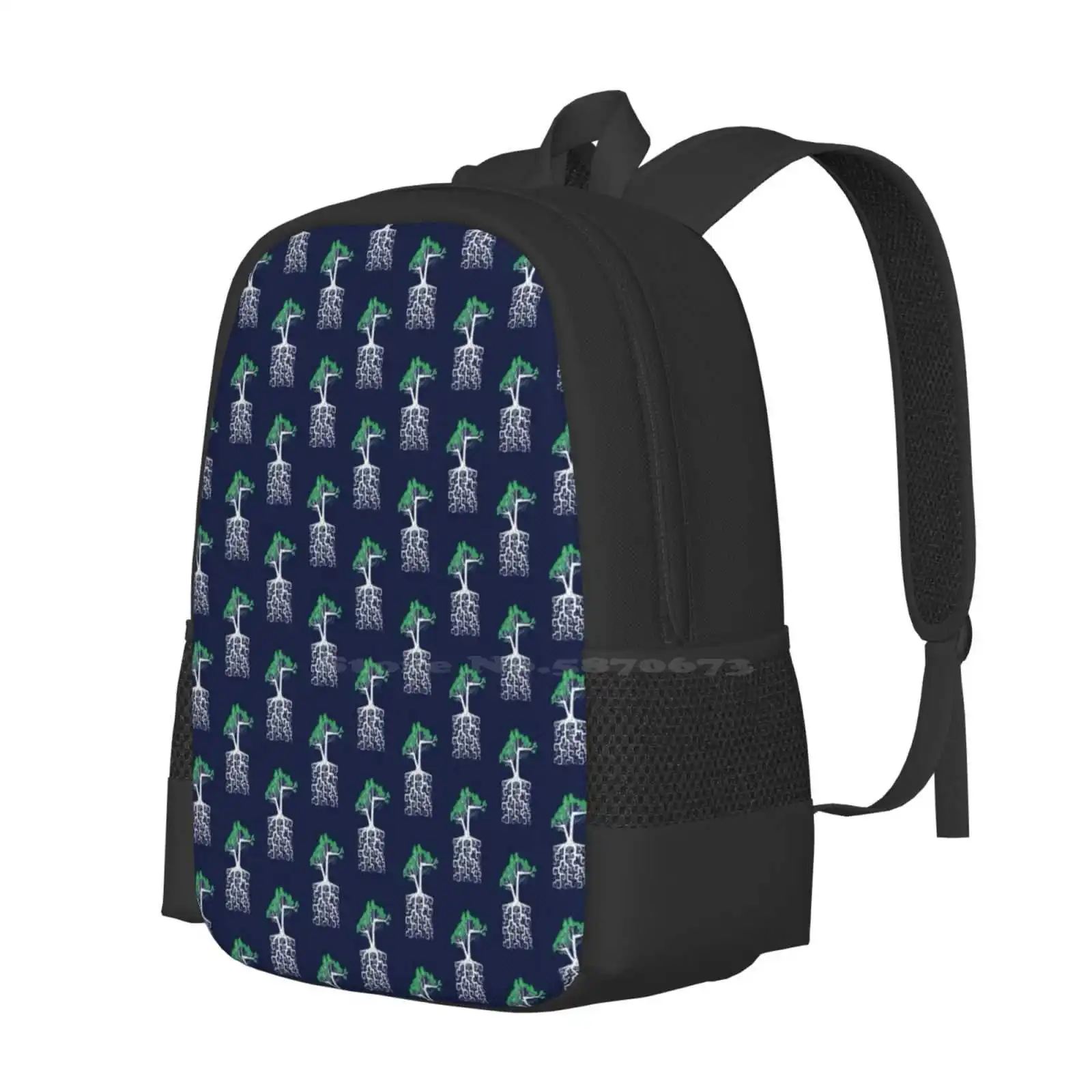 Square Root Hot Sale Schoolbag Backpack Fashion Bags Square Roots Pun Tree Maths Mathematics Algebra Science Bazinga