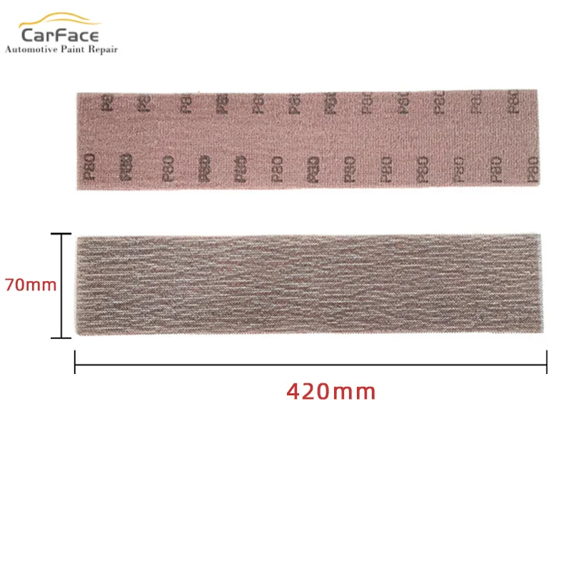 Rectangular Dry Grinding Board 70×420mm Mesh Sandpaper Car Wall Putty Polishing Adjustable Grinding Board