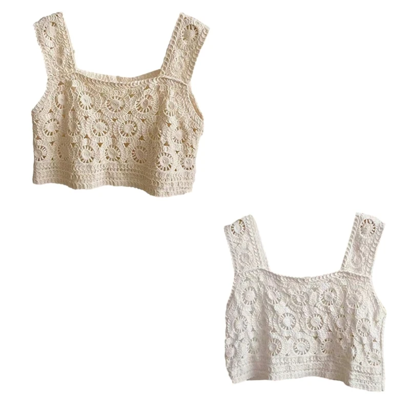 Fashionable Crocheted Top Adds a Touch of Sophistication to Your Look Versatile for Various Occasions