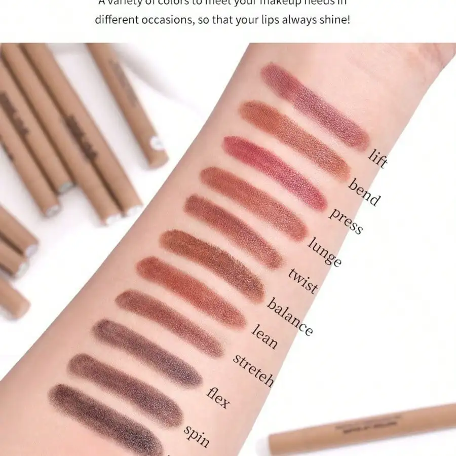 1pc Haili Lip Liner Peptide Lip Shape Double-Headed Silky Peptide Lip Liner