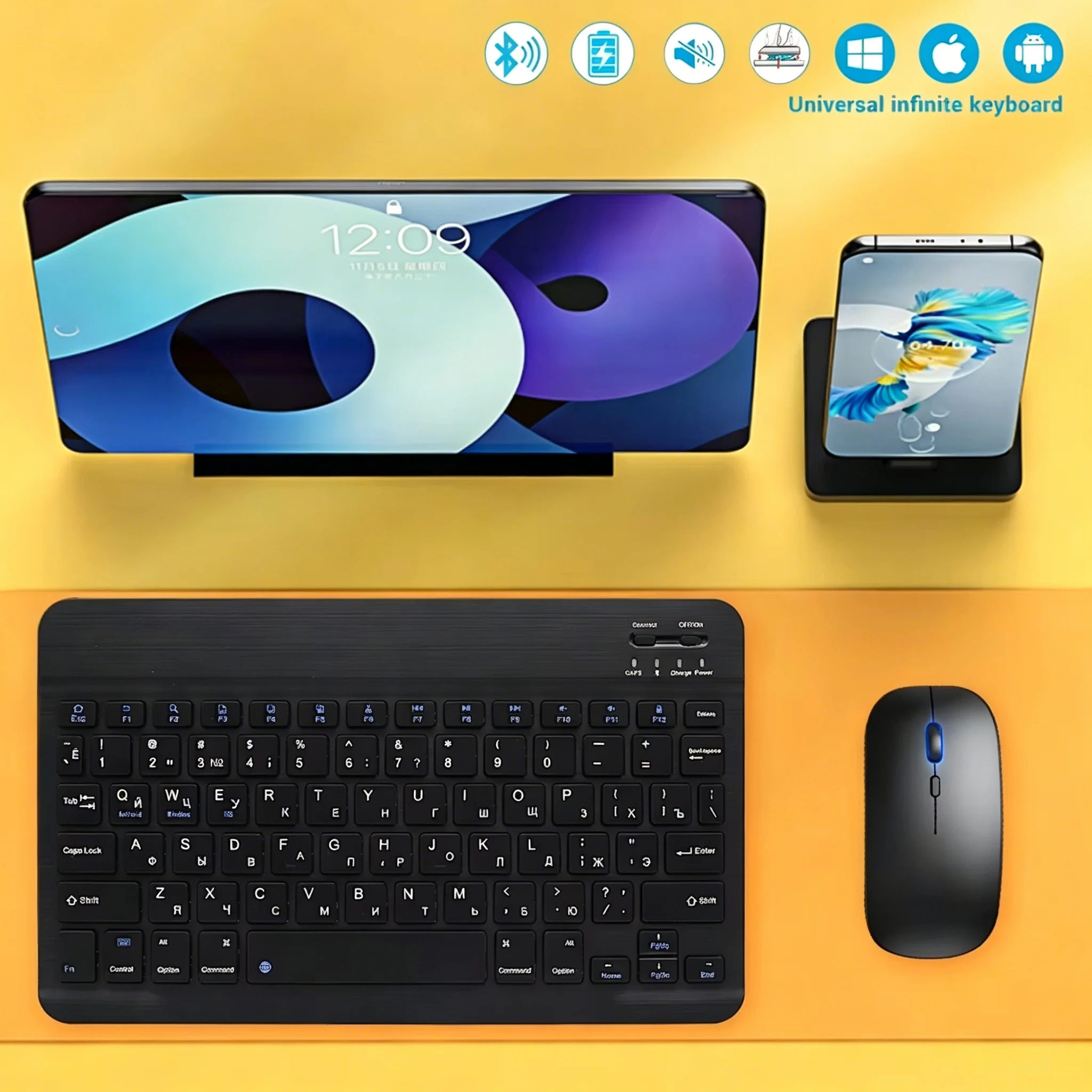 

Bluetooth Wireless Keyboard Universal Mobile Phone Tablet Keyboard Mini Bluetooth Keyboard Ipad Accessories Keyboard Android IOS