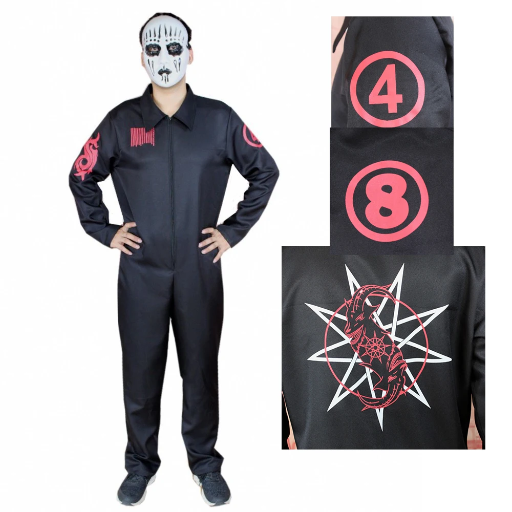 Anime Neue Slipknot Overall Frauen Männer Nr. 4 und Nr. 8 Halloween Party Cosplay Kostüm Ohne Maske Halloween kostüme requisiten