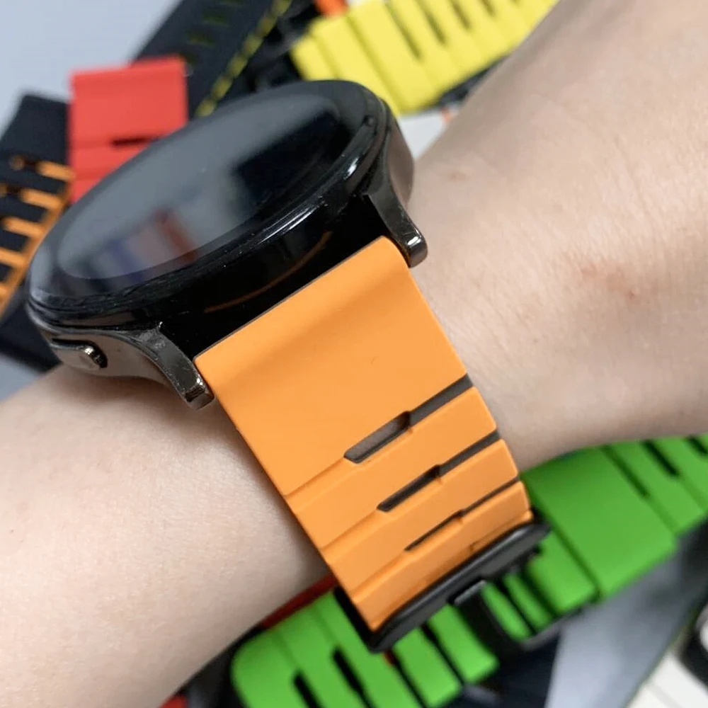 22 ミリメートルシリコンストラップ SUUNTO 5 PEAK/9 PEAK PRO DLC スポーツ時計バンド用 SUUNTO RUN VERTICAL OCEAN RACE 2/S 通気性ブレスレット
