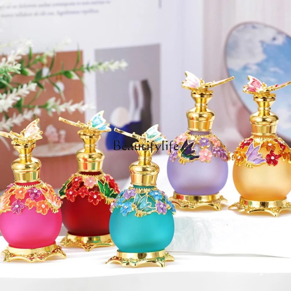 Enamel beauty salon thread jar alloy glass bottle