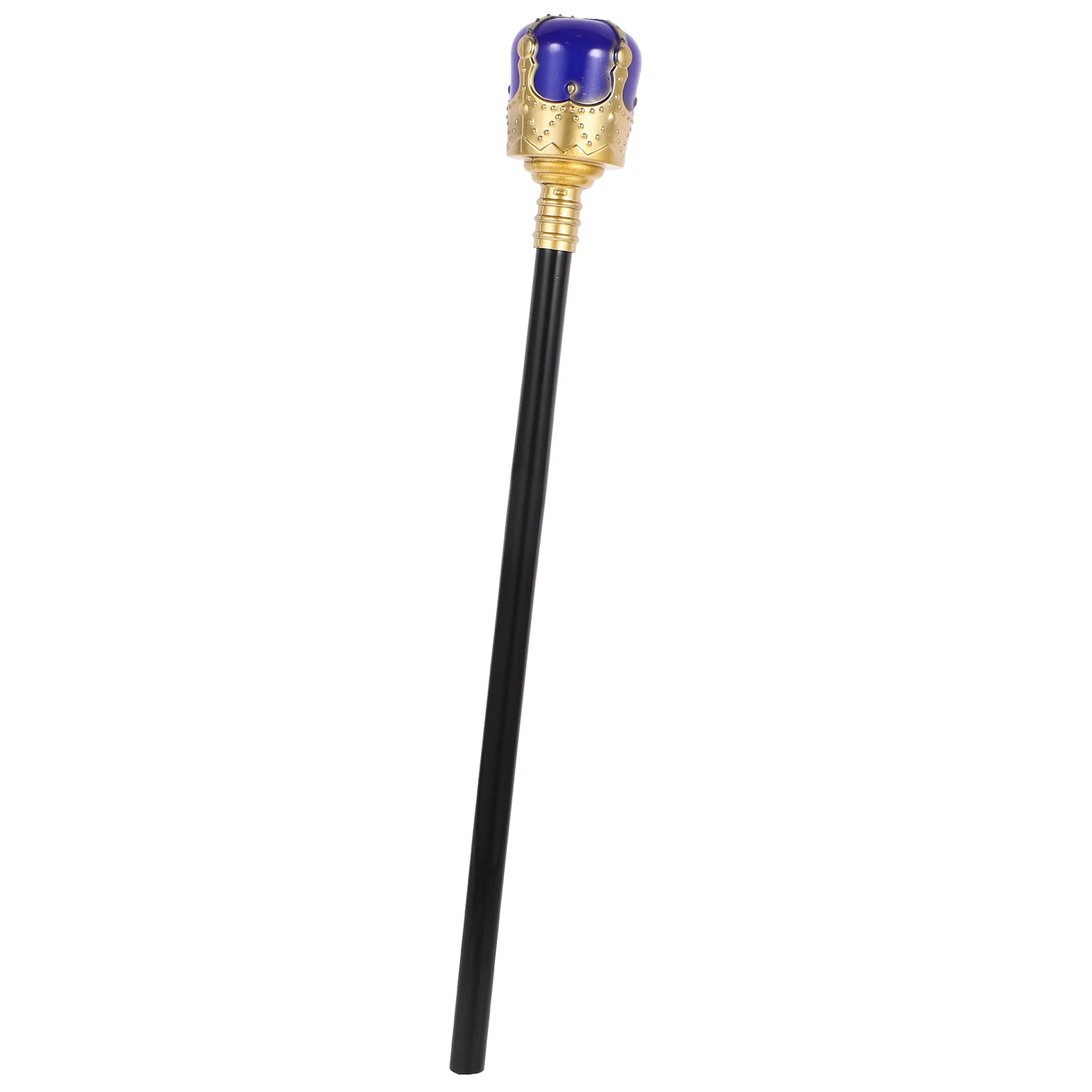 

King Wand Prop Royal Scepter Plastic Staff Kids Halloween Cosplay Party Supplies Decorative Cane Role Playing Accessories Blue
