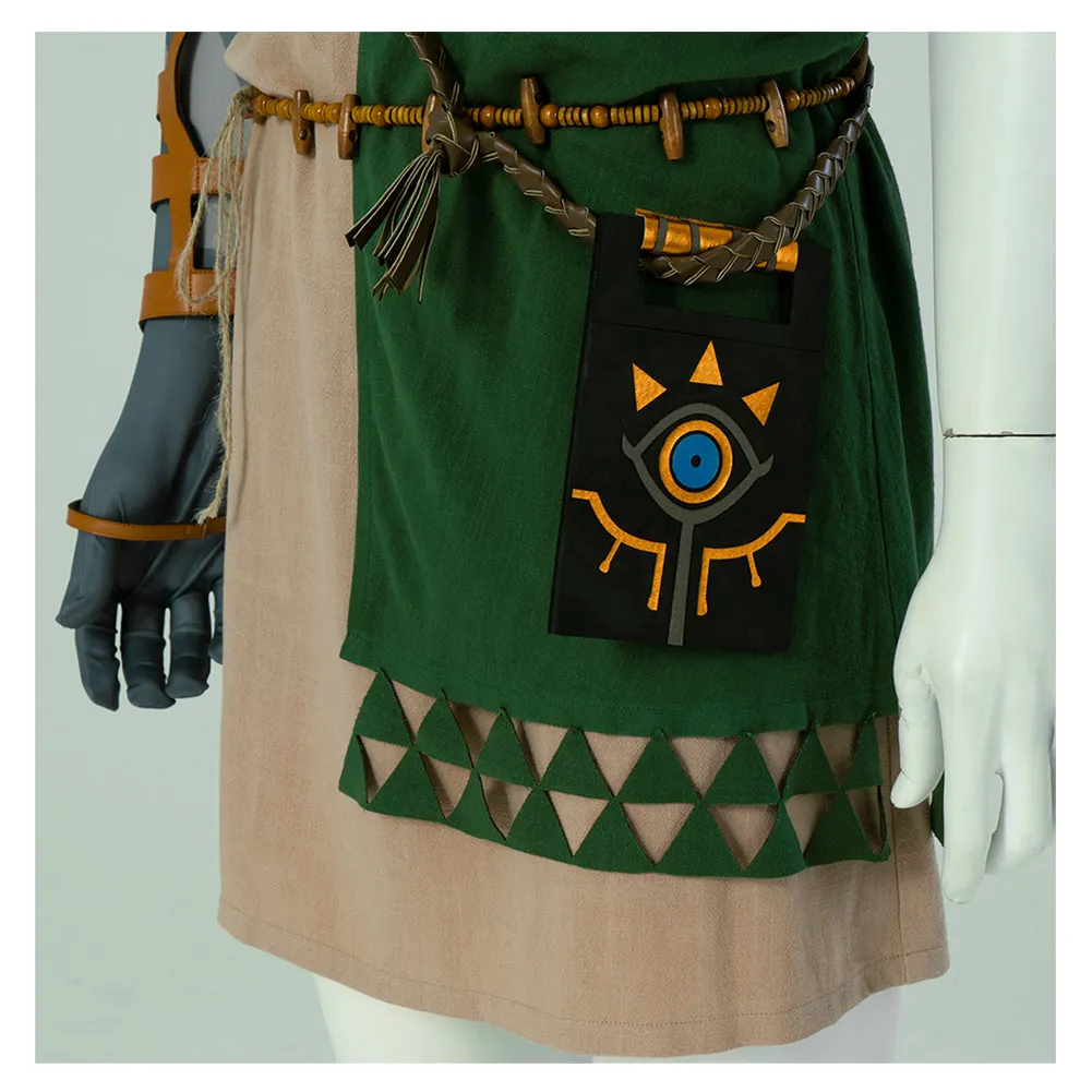 Link Cosplay Costume pour homme adulte, accessoire, manteau, veste, tenues, Halloween, carnaval, déguisement de fête, jeu de rôle imbibé