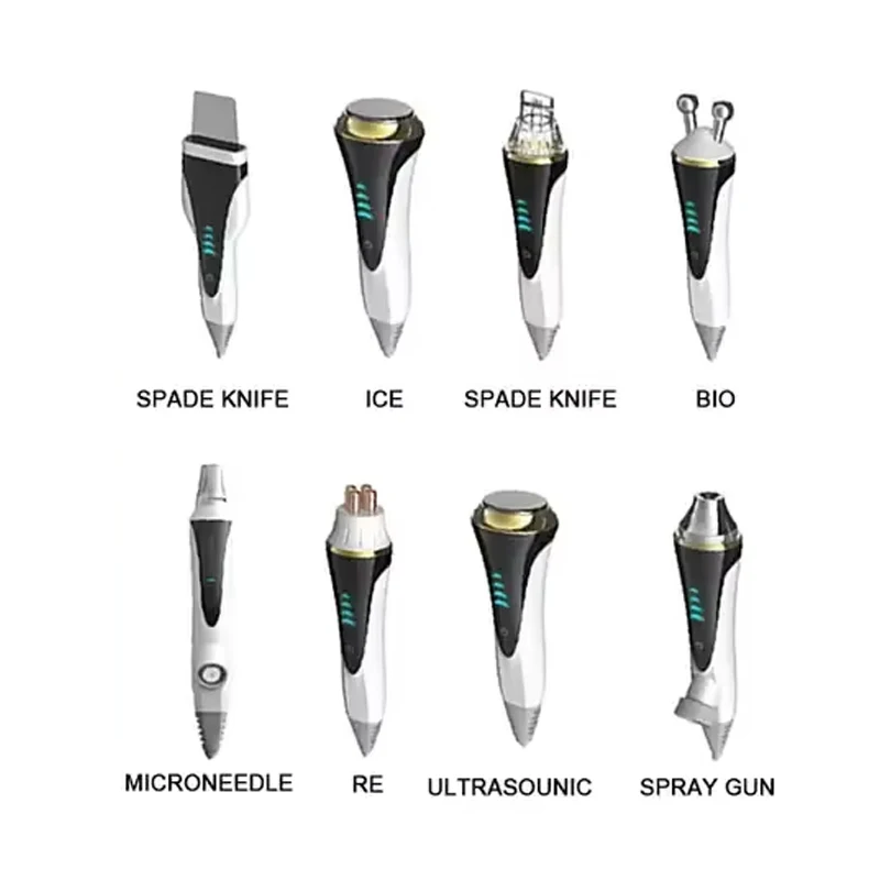 8 w 1 Hydro Facial Machine Peeling wodny Głębokie oczyszczanie Usuwanie zaskórników Inteligentne urządzenie Ice Blue Profesjonalne urządzenie Spa do salonów kosmetycznych