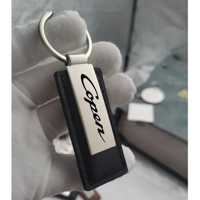 1Pcs For Daihatsu COPEN Robe COPEN XPLAY S Rode COPEN Cero COPEN GR SPORT Carbon Fiber Metal Leather Keychain Car Accessories