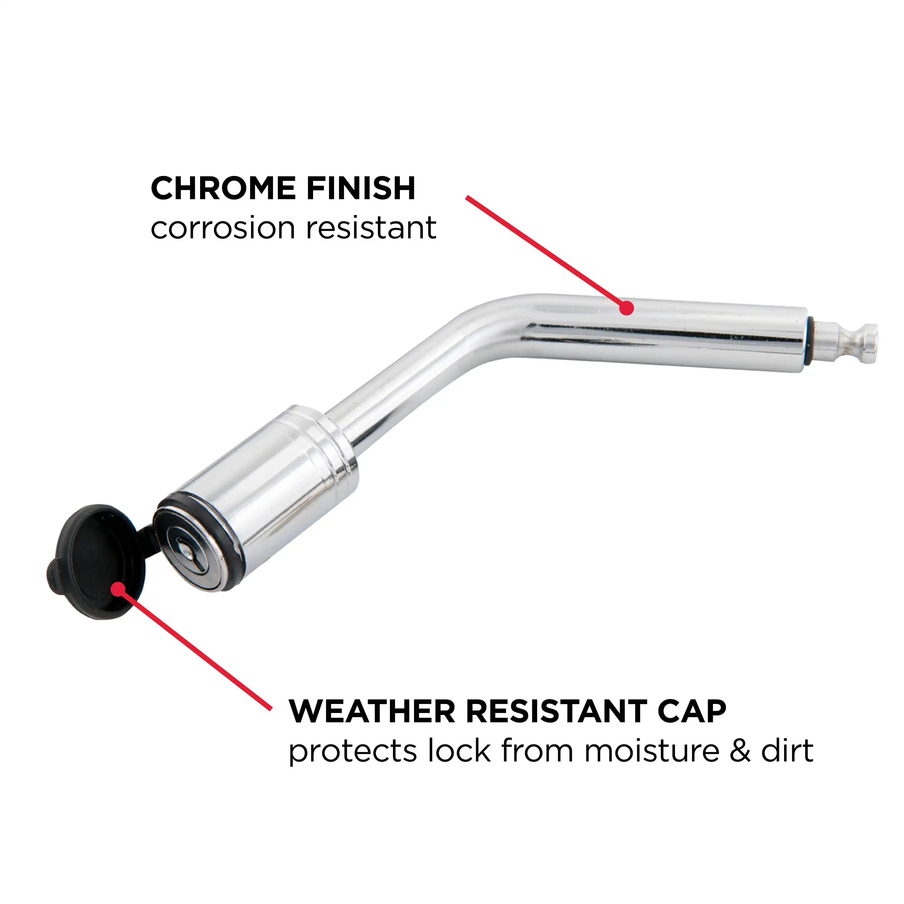 دبوس وصلة قفل منحنية، دبوس 1/2 بوصة و5/8 بوصة، من الفولاذ المقاوم للصدأ، يتضمن مفتاحين