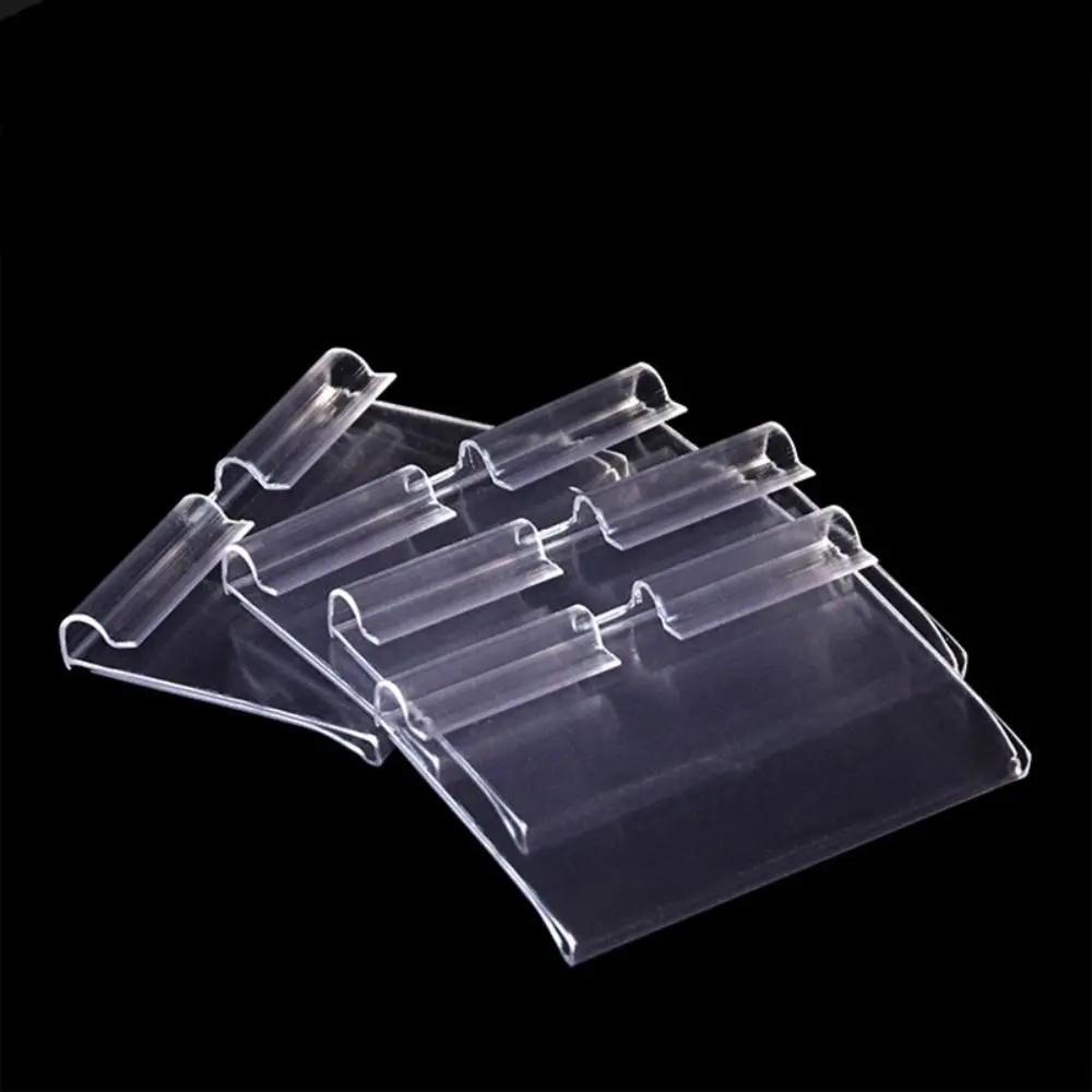 Transparent Price Label Holders Price Tag PVC Plastic Supermarket Label Display Convenient Easy To Insert Retail Shelf Card Slot