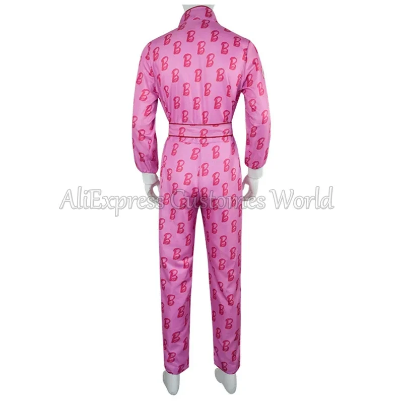 Film Barbi Ken Cosplay Kostüm Ryan Gosling cos rosa Brief Overall Sport tragen Halloween Karneval erwachsene Männer Bodysuit Outfit