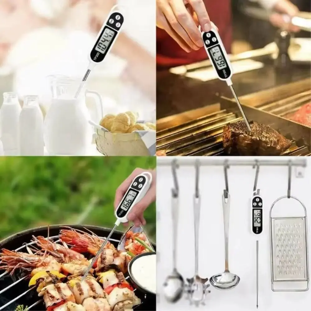 

TP300 Probe Food Thermometer Electronic Display Stainless Steel Long Probe Food Probe Accurate Kitchen Tools Water