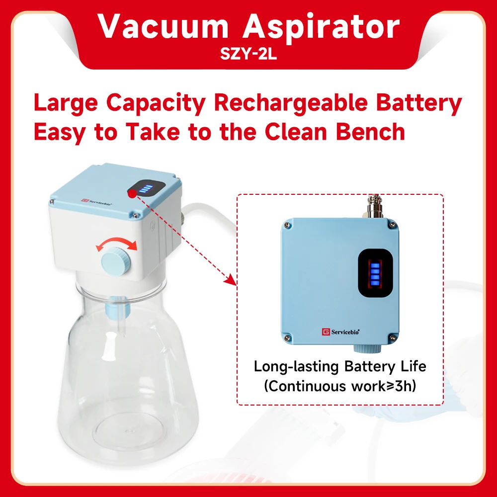 Electric Compact Lab Instrument Multichannel 2L Vacuum Aspirator System Vacuum Aspiration Machine