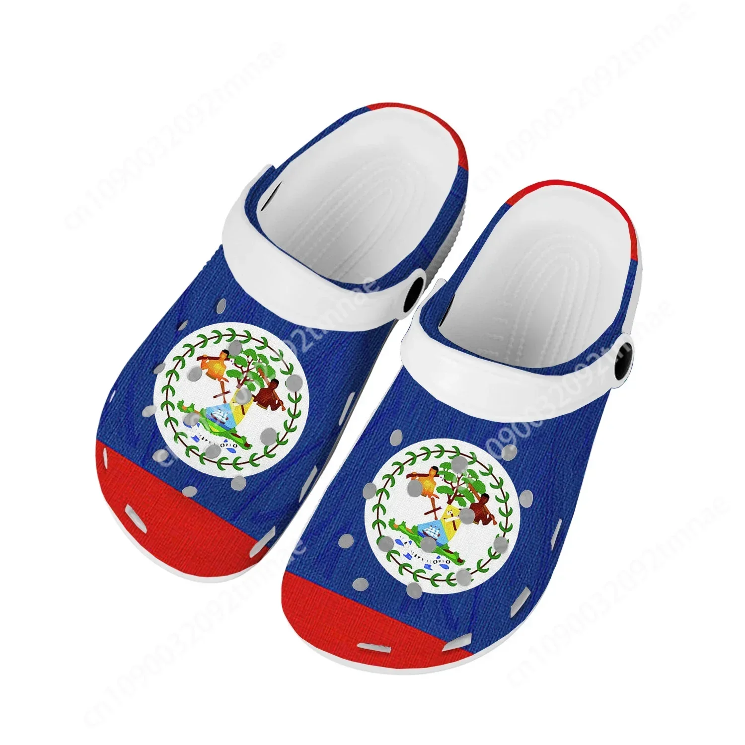 

Belizean Flag Home Clogs Custom Water Shoes Mens Womens Teenager Belize Shoe Garden Clog Breathable Beach Hole Slippers