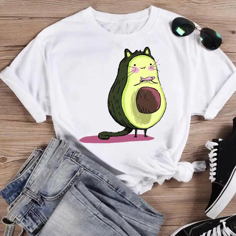 Women Print Bee Funny Clothing Cute Fashion Summer O-neck T-shirts Shirt Female Graphic T Top Short Sleeve Cartoon Tee T-Shirt