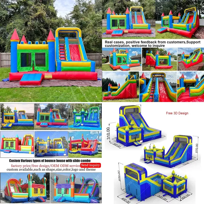 

Hot Sale Castle Party Inflatable Bounce House Slide Bouncer Jumper Commercial Inflatable Castle Bounce House for Kids