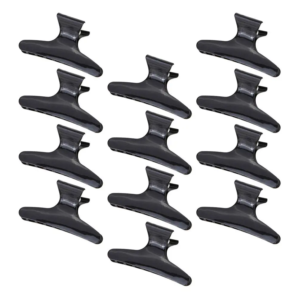 

12Pcs Butterfly Hair Clips Premium Plastic Hair Fixing Clips Salon Use Hairdressing Clamps Home Styling Accessories