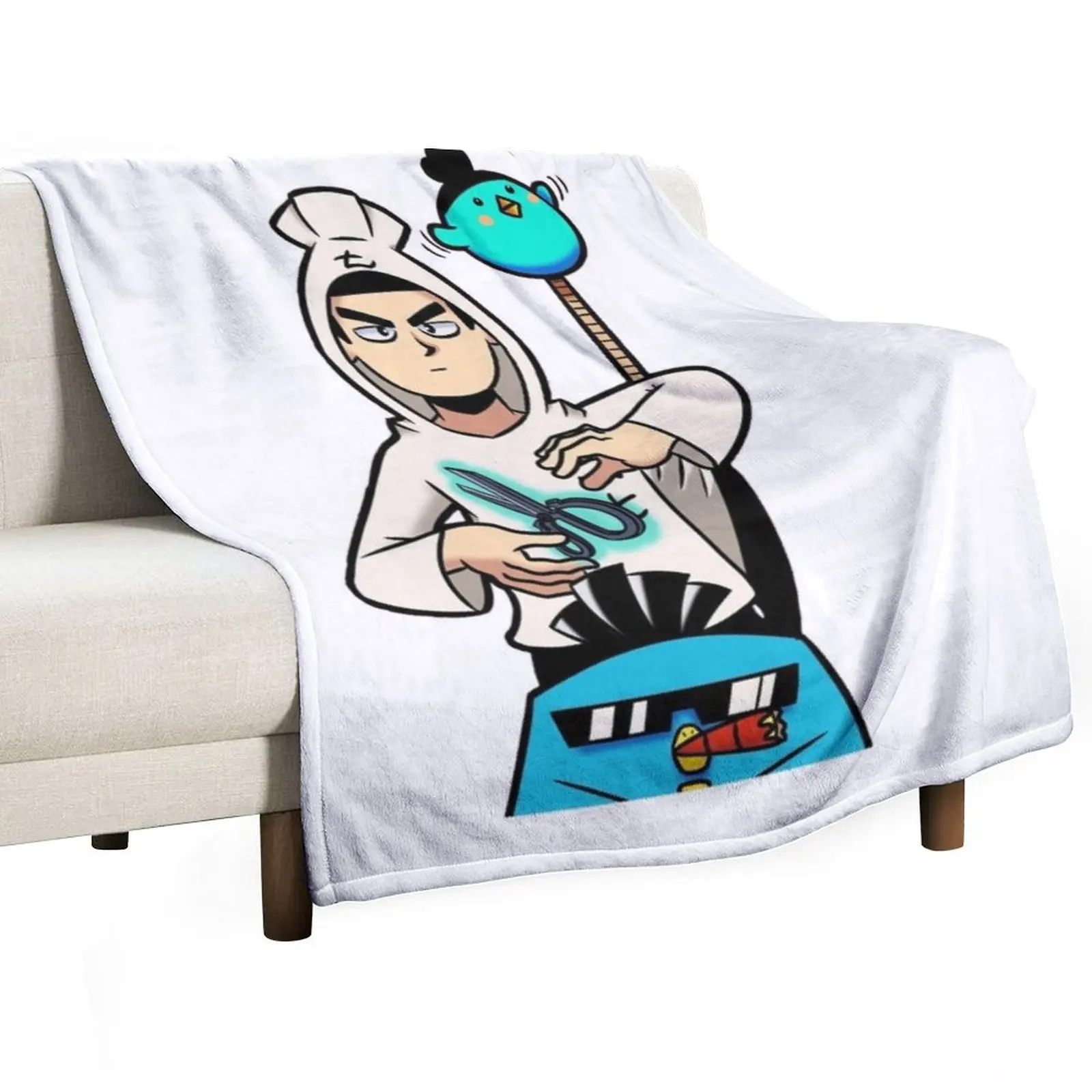 scissor seven Throw Blanket Polar christmas decoration Flannel Blankets