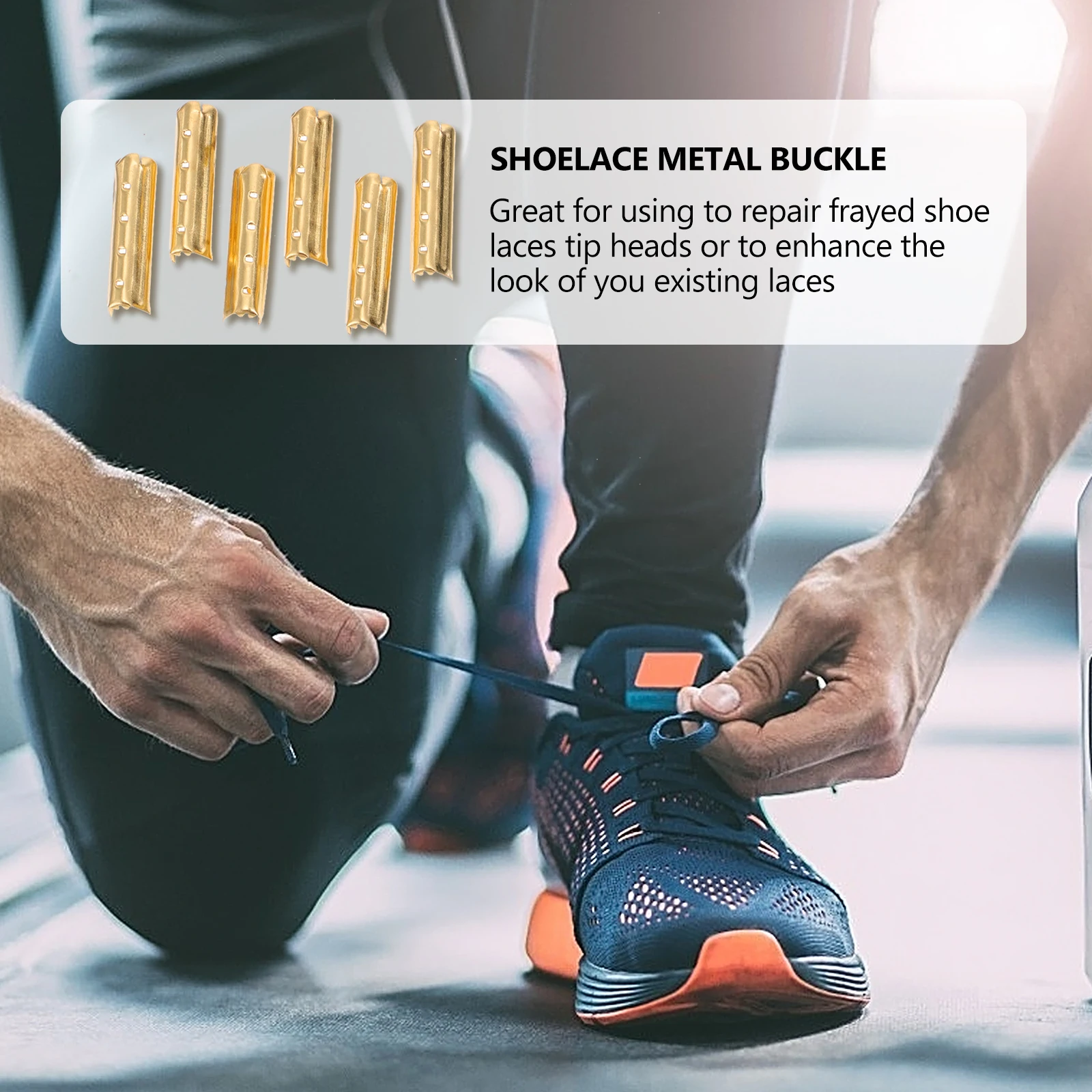 

100 шт., металлические наконечники, сменные наконечники для шнурков, ремонт для парусиновой обуви, гладкие медные аксессуары для шнурков, универсальные 4 отверстия