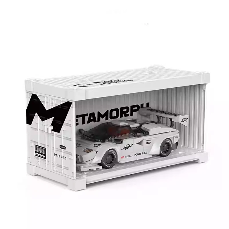 POWERBLOCK 1:32 Scale Racing Cars Model Building Blocks Kit Small Particle Assembled Classic Supercar Series Toy Kid Gift PB8845