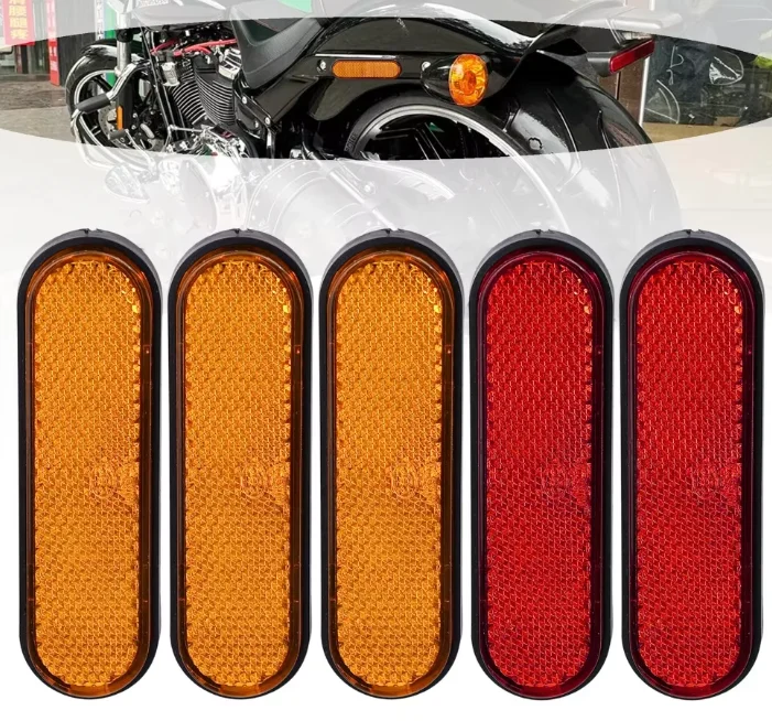 Universelle selbstklebende Reflektor-Warnstreifen für Motorräder und Fahrräder, Warnstreifen für vorne und hinten, Zubehör für Outdoor-Radfahren – Detail 2