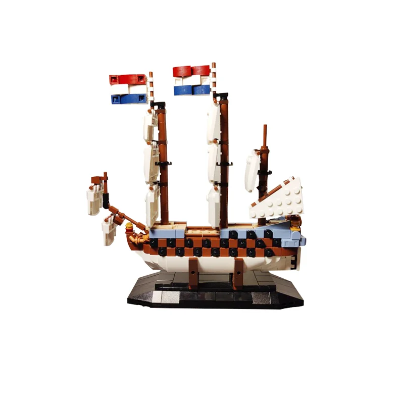 MOC Model Ship of the Zeven Province Building Blocks Military Combat Ship Assembled Toys DIY Creative Children's Gift Collection