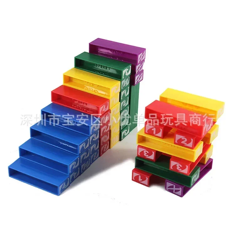 Stacko UNO Card Board Games Family Entertainment Poker Party Early Education Puzzle Stackoed Toys Playing Cards Birthday Gift