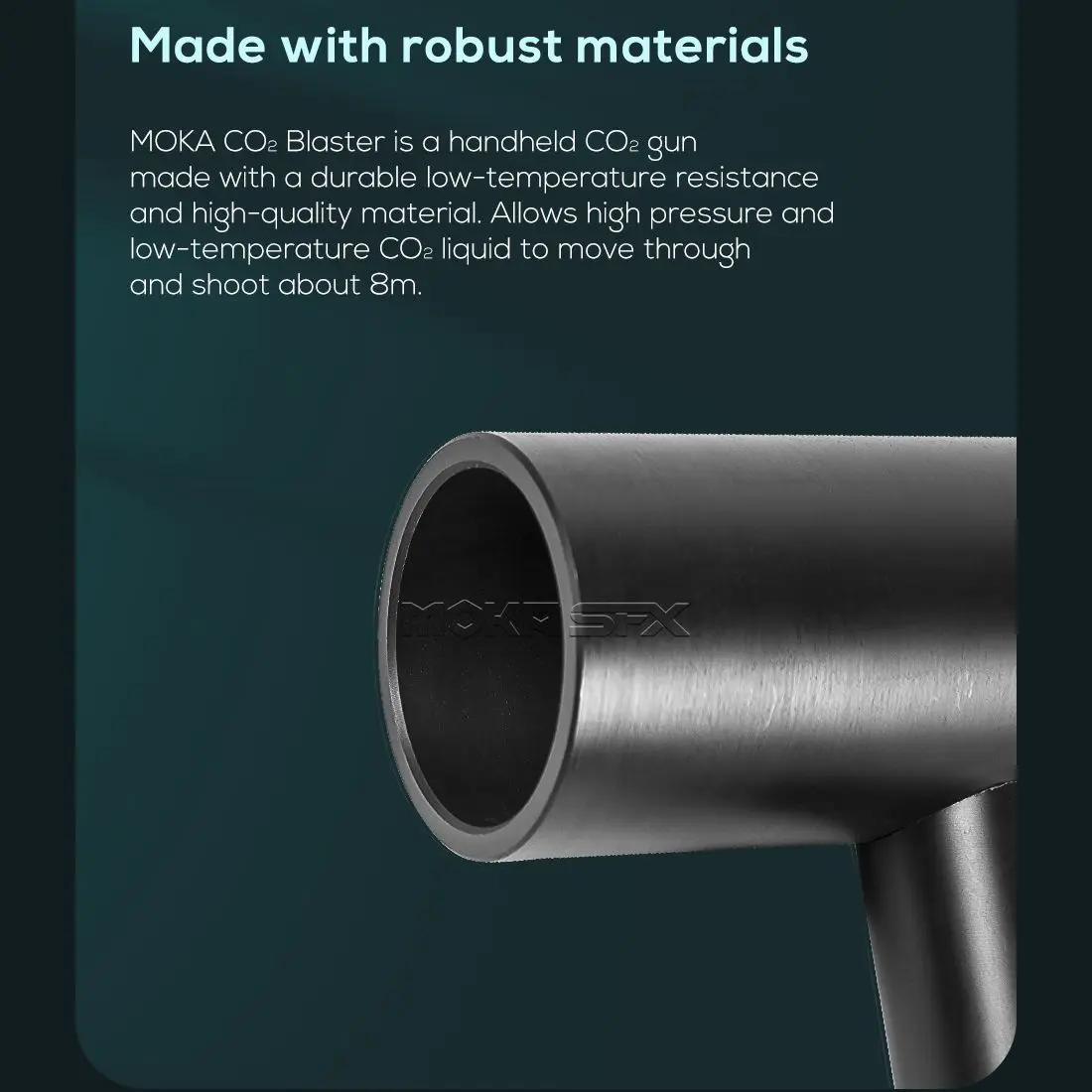 MOKA SFX Stage Effect Co2 Gun Jet Machine Handheld Co2 Effect Gun High Pressure DJ Co2 Jet Gun For Event Disco Concert  Club