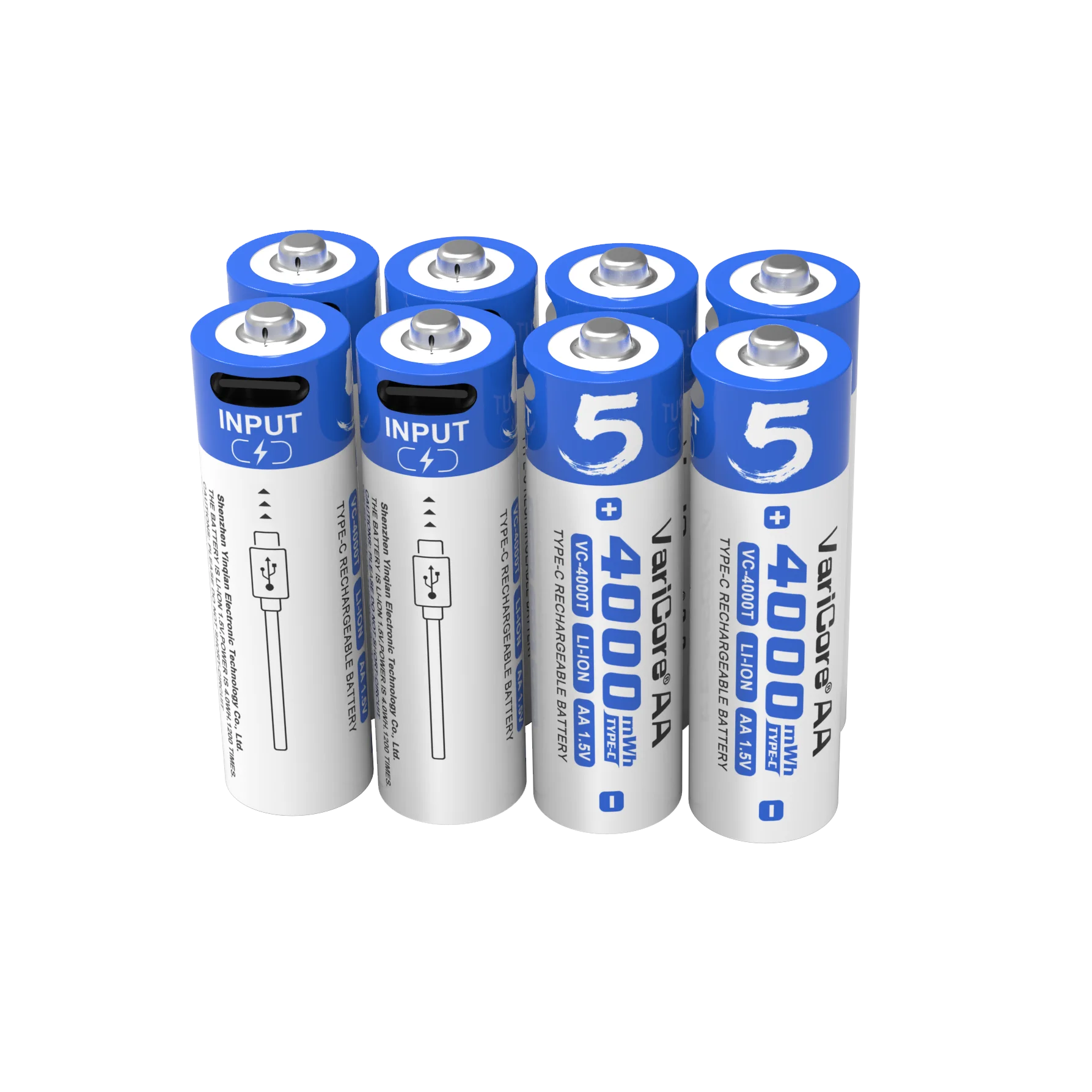 LiitoKala AA 1,5 В 3450 МВтч литиевая аккумуляторная батарея большой емкости Type-C USB быстрая зарядка для игрушки-мышки