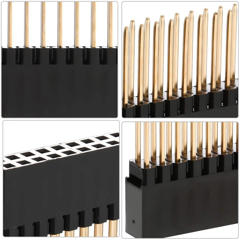 

48PCS,2X20(40 Pin) Extra Tall Female 0.1 Inch Pitch Stacking Header For Raspberry Pi A+/B+/Pi 2/Pi 3 Extra Tall Header
