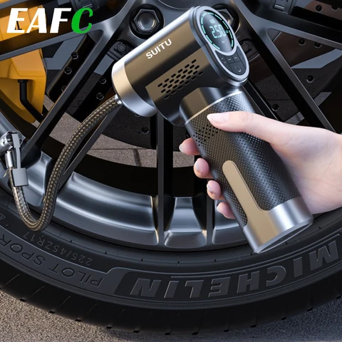 Беспроводной Портативный Электрический Автомобильный Компрессор EAFC 150PSI, Умный Насос Для Накачивания Шин Мотоциклов